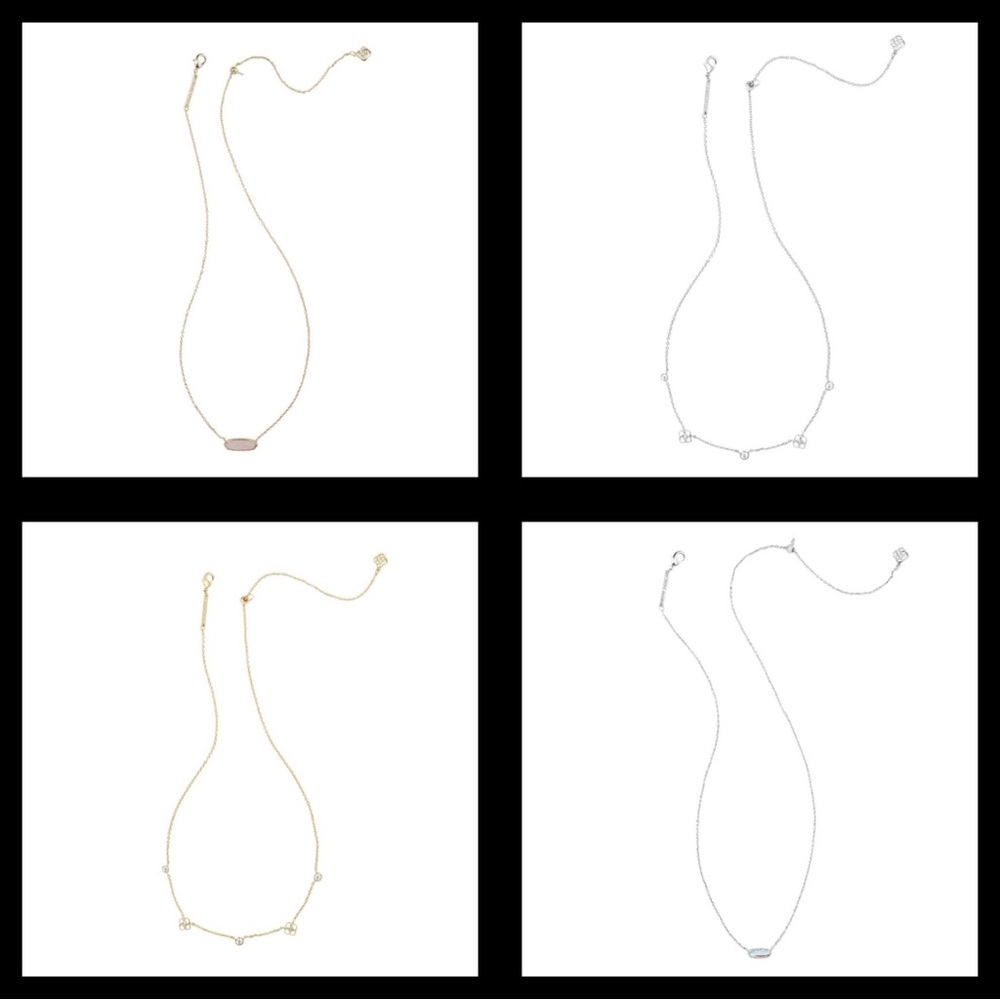 Kendra Scott Gold and Silver Necklace Set of 4
